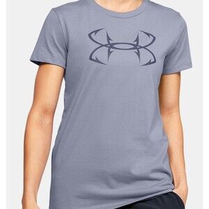 Under Armour Women's Fish Hook Logo T Shirt Purple Size XS